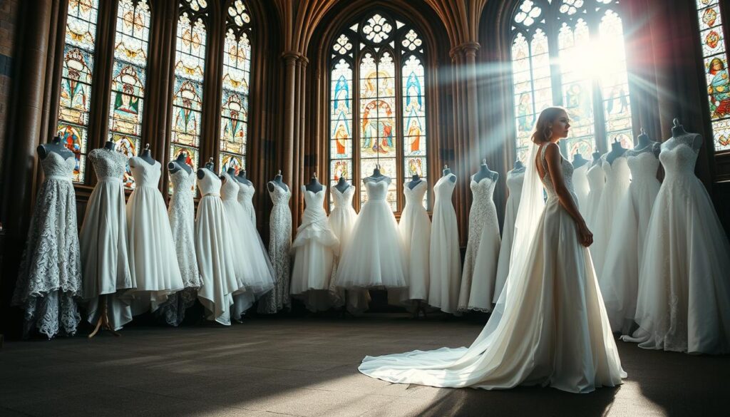 Klassische Hochzeitskleider für Kirchen