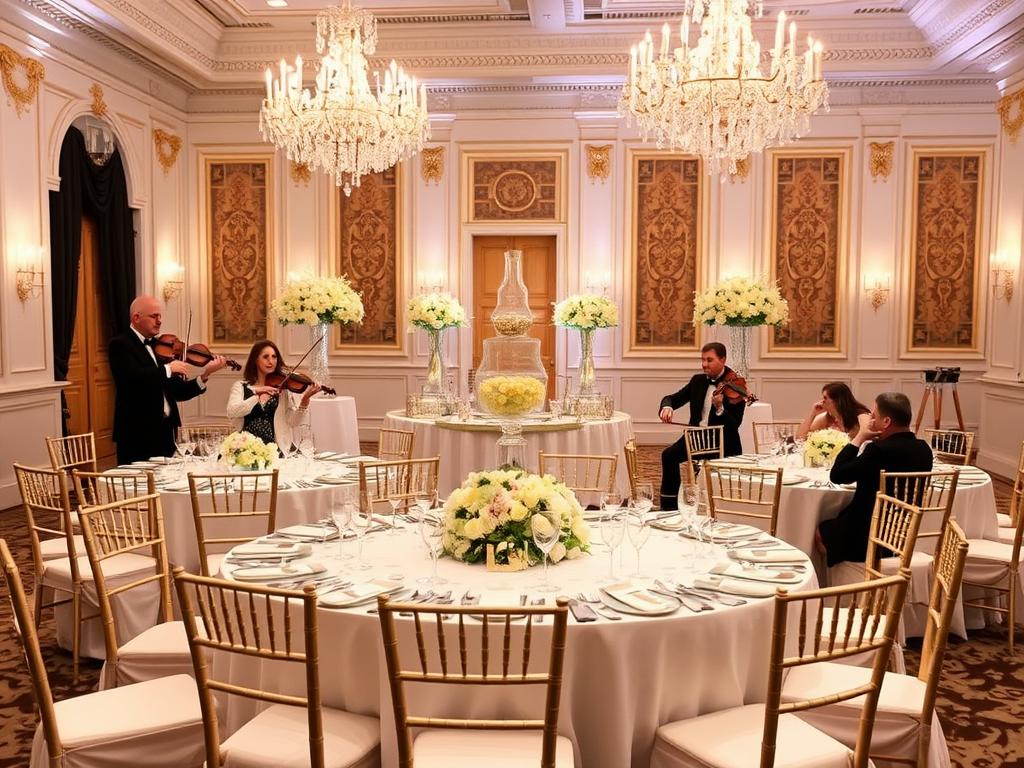 Elegante Hochzeit mit klassischer Musik Elegante Hochzeit mit klassischer Musik