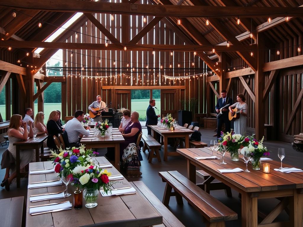 Rustikale Hochzeit mit Folk-Musik bei Hochzeit Rustikale Hochzeit mit Folk-Musik bei Hochzeit