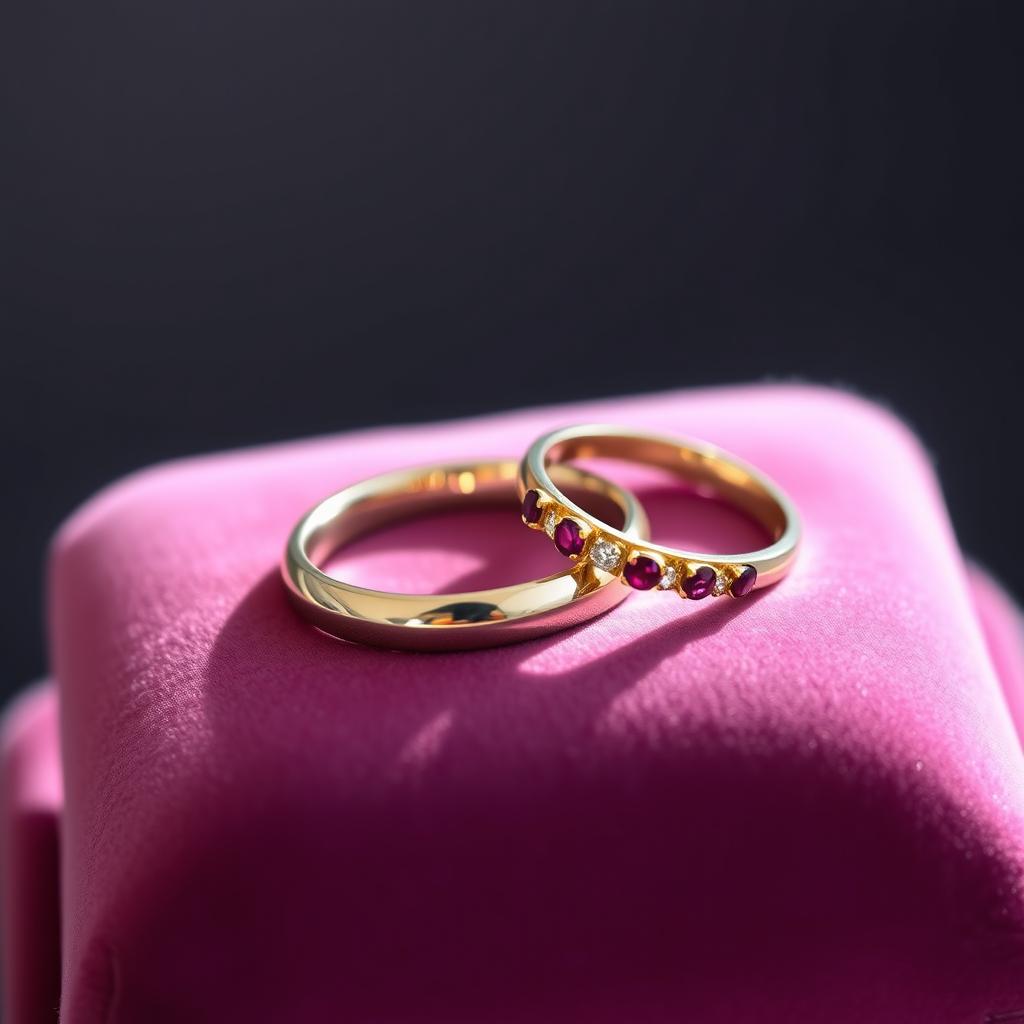 Eheringe mit Rubinstein zum 40. Hochzeitstag