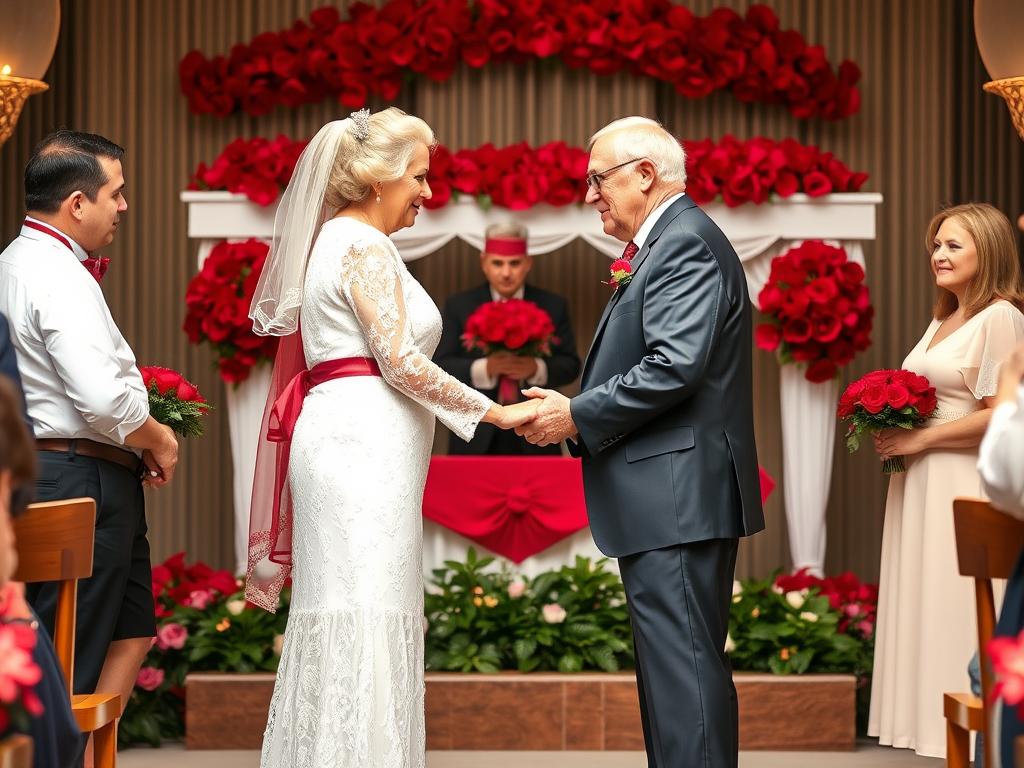 Eine Erneuerung des Eheversprechens zur 40 Jahre verheiratet Bedeutung