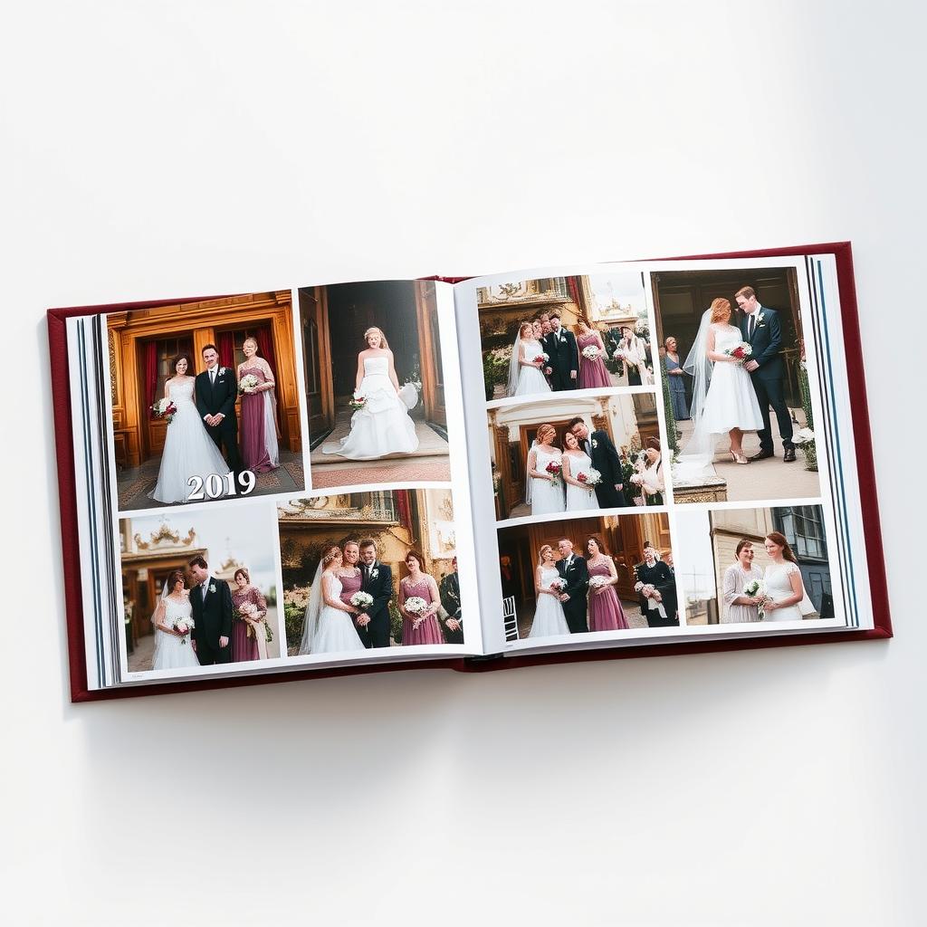 Personalisiertes Fotobuch mit Erinnerungen aus 40 Ehejahren