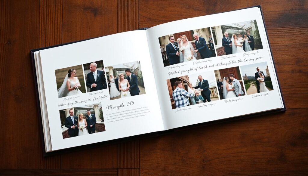 Personalisiertes Fotobuch mit Erinnerungen aus 40 Jahren Ehe zum Hochzeitstag