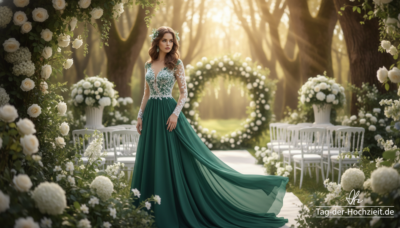 grünes kleid hochzeit